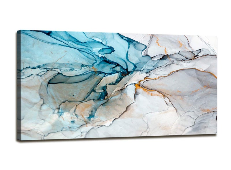DZL Art A73862 Framed Wall Art Colorful Abstract Painting Background Canvas Wall Art Print Painting for Wall Decor Home Decor - Image 1